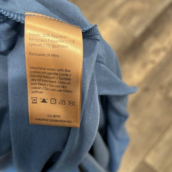 Indyeva Women's Secar Jersey Drirelease Dress Blue Periwinkle Size M - Picture 9 of 9